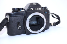 Nikon EM 35mm SLR Film Camera Black Body  Case Strap - ships from USA