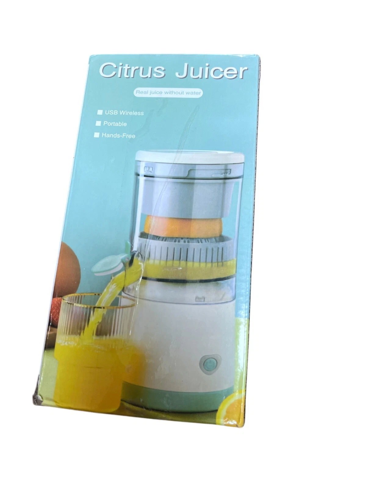 Electric Citrus Juicer Lemon Squeezer Orange Fruit Machine Kitchen USB Charging