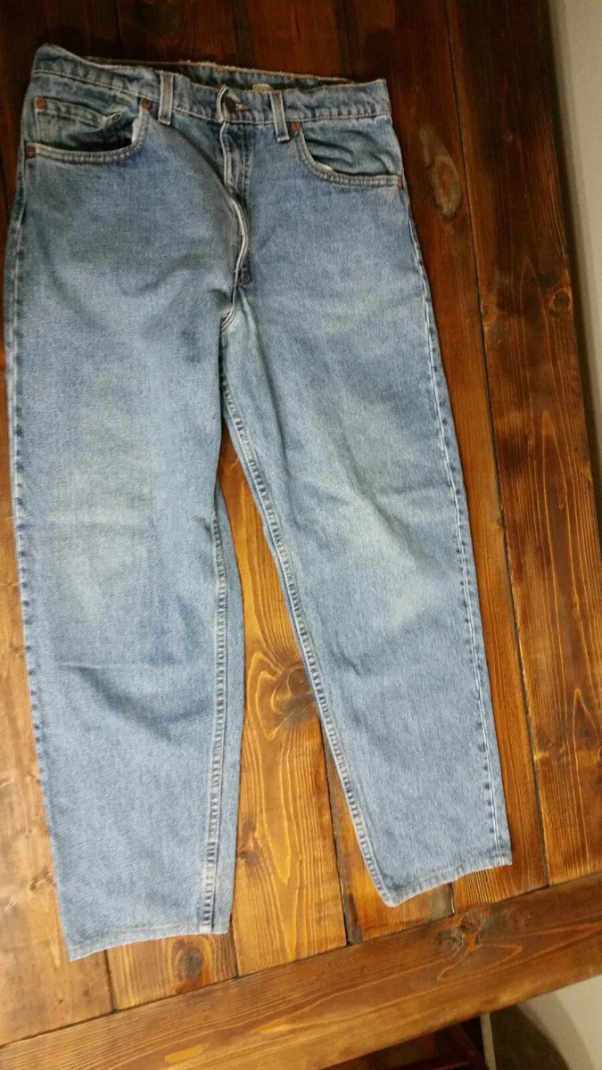 Vintage Mens Levi’s 550 Jeans 34x30 Made In USA Relaxed Tapered 90s Work Jeans