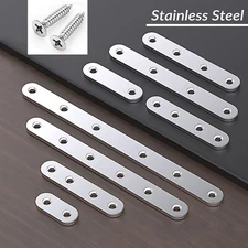 Stainless Steel Repair Plate Flat Straight Fixing Mending Corner Brace Bracket