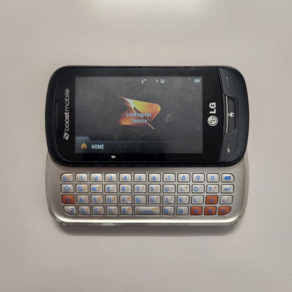 LG Rumor Reflex LN272 Slider Phone (Boost Mobile) - Grey - AS IS #531 - Image 2 of 4