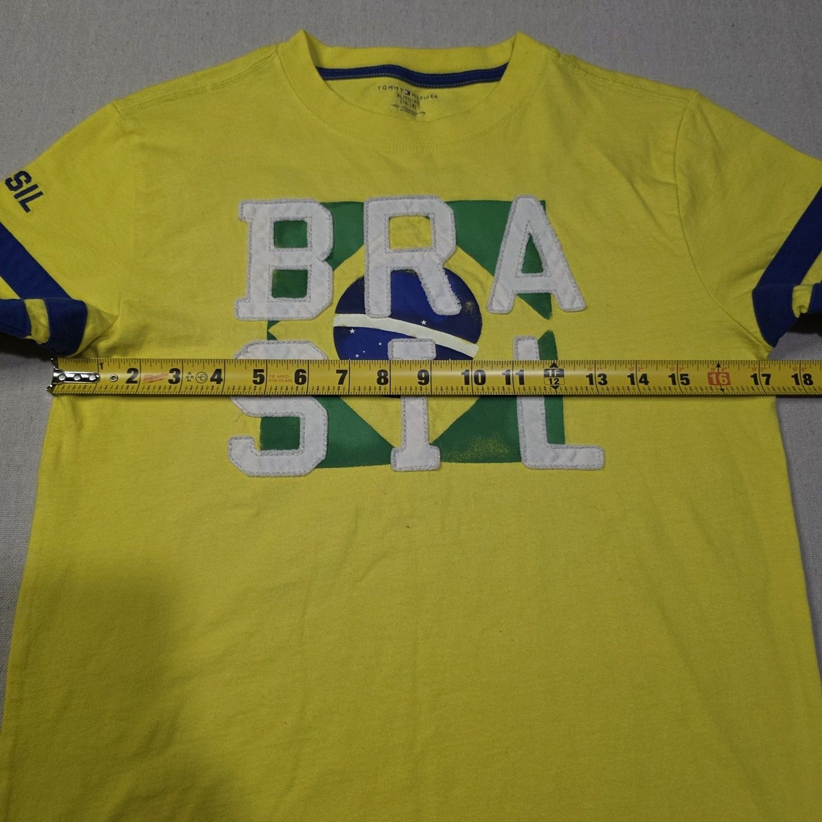 Tommy Hilfiger Brasil National Team Short Sleeve Tee Shirt Youth Size XLARGE thumbnail 7