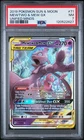 2019 POKEMON SUN & MOON UNIFIED MINDS #71 MEWTWO & MEW GX PSA 7