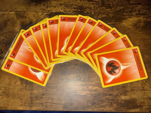Pokemon Base Set Shadowless Fire Energy 98/102 Near Mint! WOTC!
