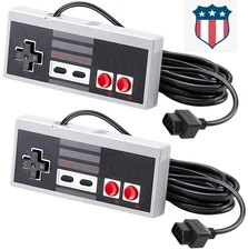 2 Pack Wired Controller For NES-004 Original NES Vintage Console Gamepad US
