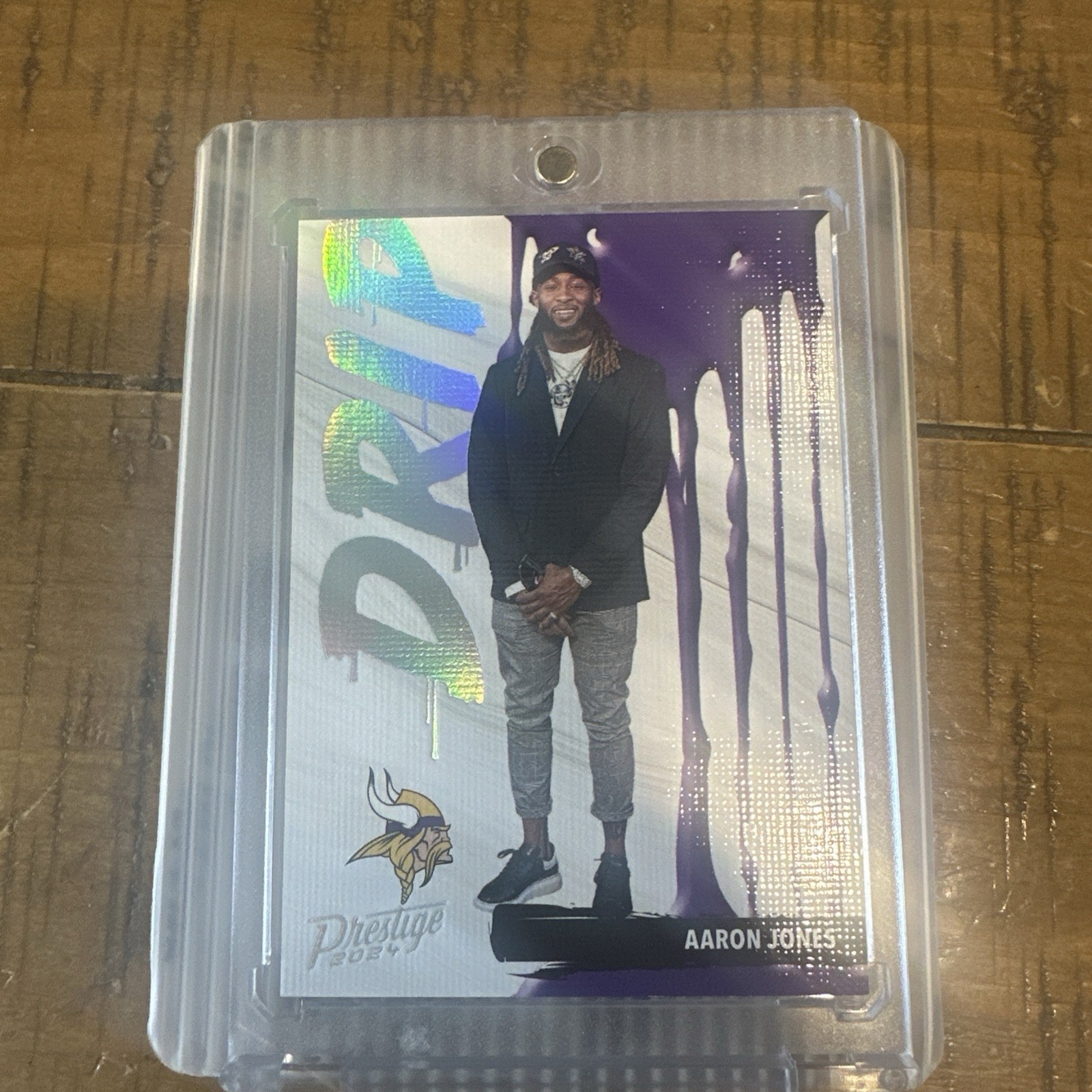 2024 Panini Prestige Aaron Jones * DRIP * Case Hit Rare Vikings Color Match SSP