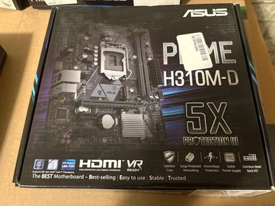 Asus Prime H310M-D Micro ATX Motherboard LGA1151 HDMI DDR4 VR Ready