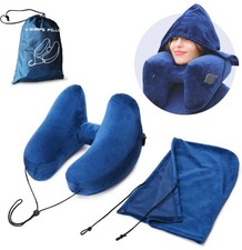 Inflatable Travel Neck Pillow H Shaped NEW Open Box