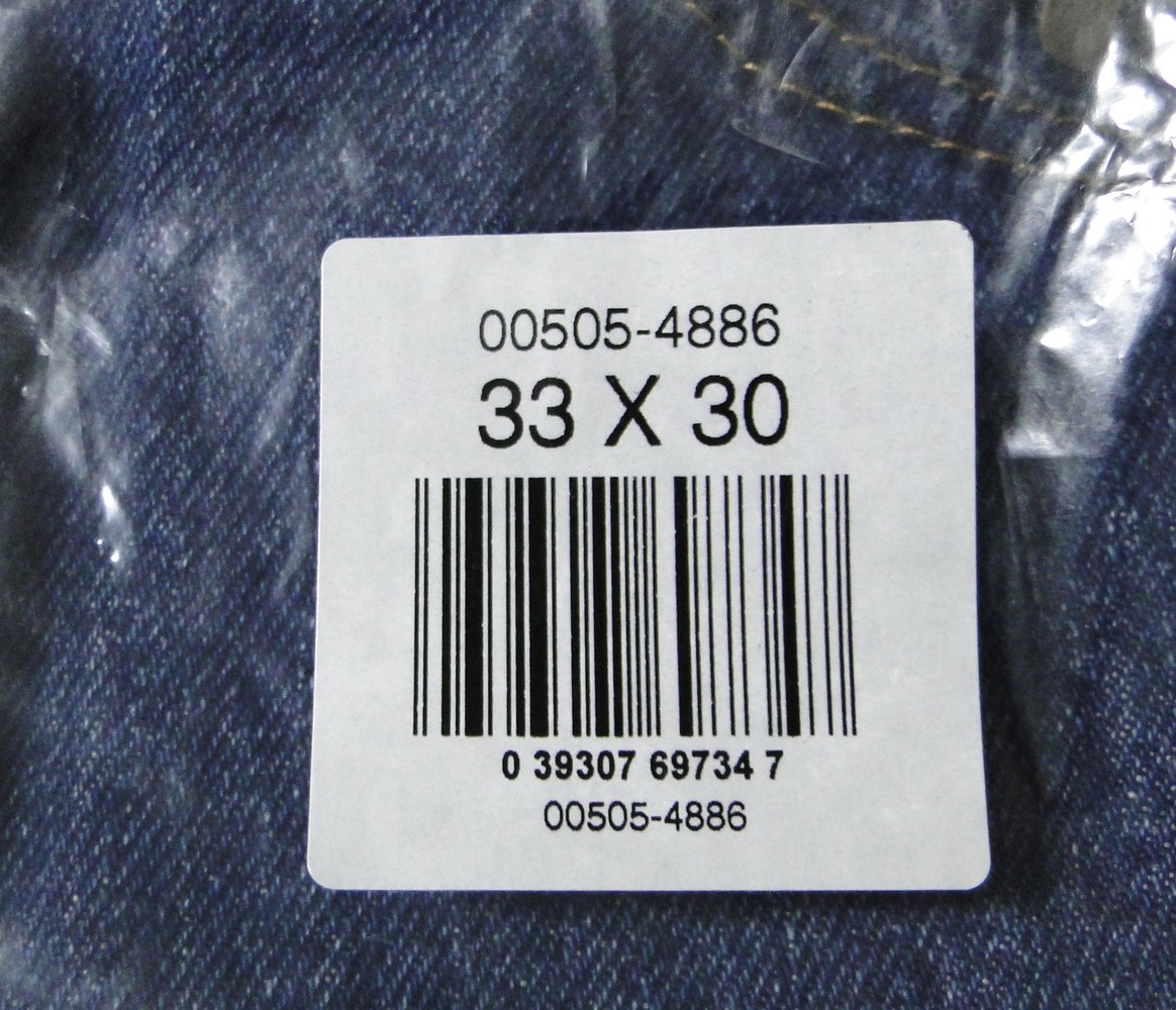 Levi Men's 505 Regular Fit Jeans, Dark Stonewash, 33W X 30L NEW SEALED ! thumbnail 8