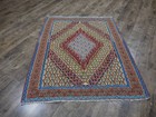 Authentic Vintage Turkish Rug,Geometric Anatolian Turkish Tribal Rug 4x5 Ft — photo 1