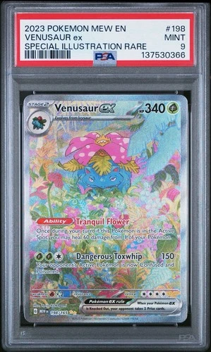 Pokemon 2023 Venusaur ex 198/165 Full Art SIR Scarlet & Violet 151 PSA 9