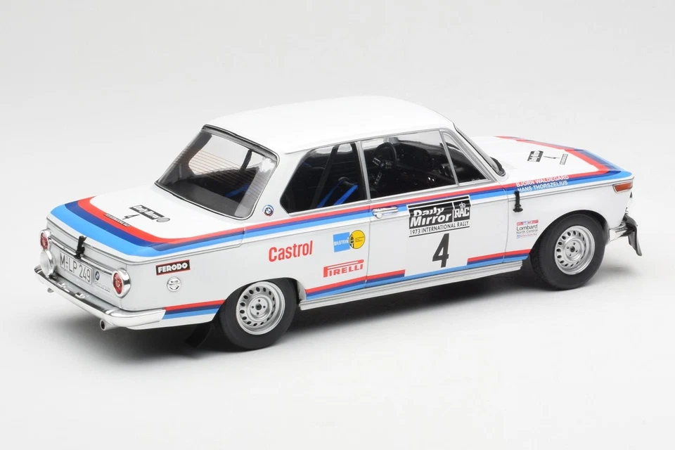 18RMC163 BMW 2002 n4 B.Waldegard RAC Rally 1973 IXO 1/18 - Immagine 2 di 4