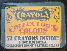 1991 Crayola Collectors Colors LTD Edition Box Of 72 Crayons Factory Sealed