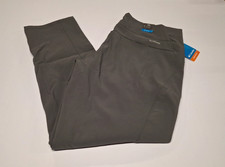 Columbia Women's Fleece Lined Active Fit Straight Leg Pants, City Grey, 2XL