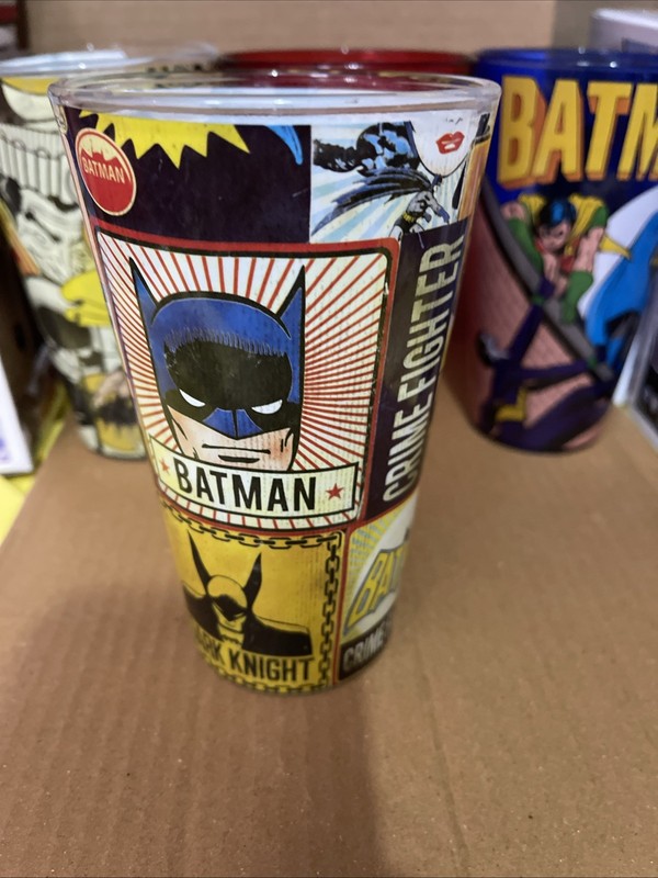 Batman posters Pint Glass. Dark knight Batmobile Crime Fighter