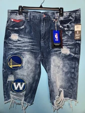 UNK Golden State Warriors. NBA Denium Shorts. Men’s 32. Retails $88