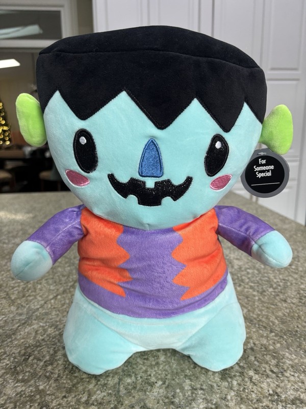 Greenbrier Frankenstein Plush Toy Green Purple Orange Ages 4-11 All Ages