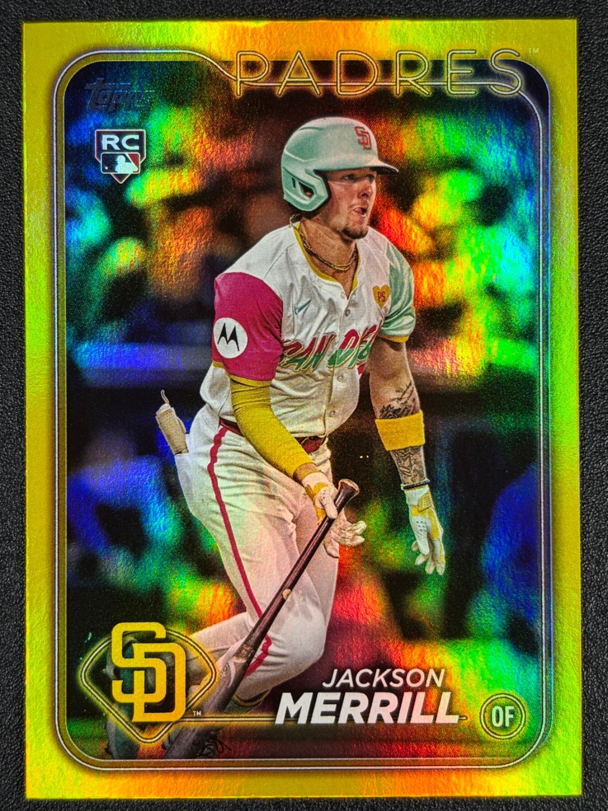 Jackson Merrill 2024 Topps Update Gold Foil #US210 RC ROOKIE PADRES
