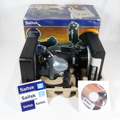 Logitech G Saitek X52 Pro Flight Control System THROTTLE AND STICK SIMULATION