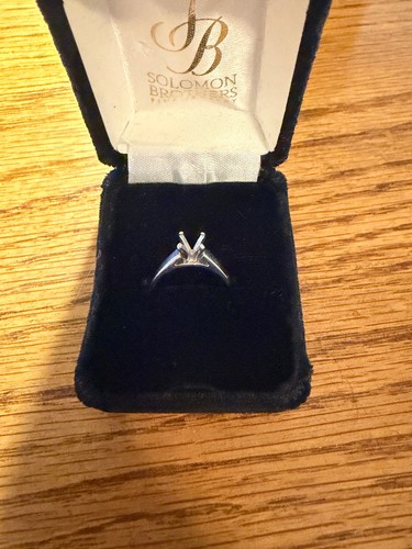 Solomon Brothers Designer Platinum Engagement Ring Setting