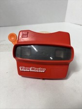 Vintage Red Viewmaster GAF View-Master Viewer Toy W Marvel Lens Disk