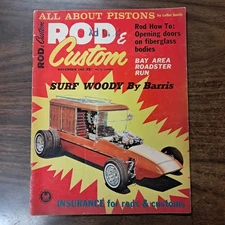 Nov. 1964 ROD & CUSTOM Surf Woody By Barris stamped Paid PX bought military base