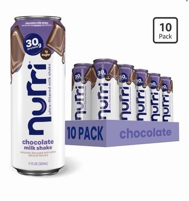 Nurri - 30g Protein Ultra Filtered Milk Shake   Chocolate - Lactose Free 10 Pack