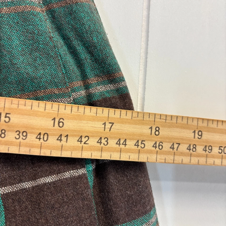 Falda midi plisada a cuadros escoceses escoceses vintage para mujer Academia Heritage talla S años 60 70 Foto 4 de 4