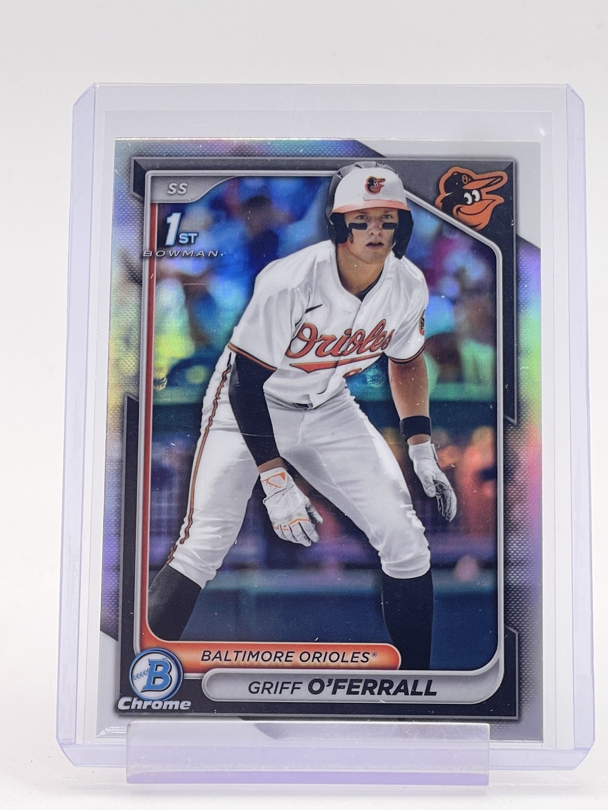 GRIFF O'FERRALL 2024 BOWMAN CHROME DRAFT 1ST REFRACTOR #BDC-21 ORIOLES B Q3435