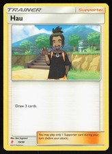 Hau (#19) (Lycanroc Half-Deck) 19/30 SM Trainer Kit: Lycanroc Pokemon NM