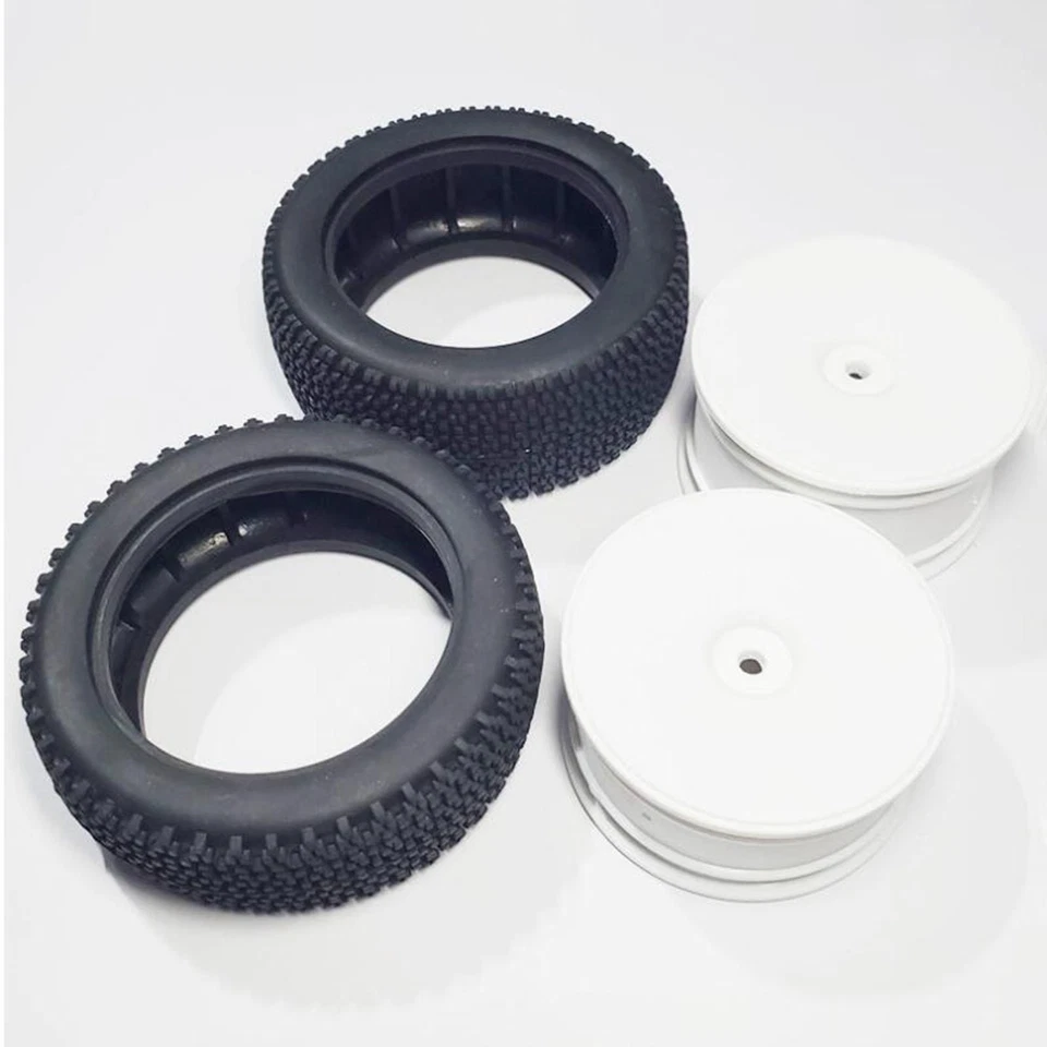 4 Pièces Remplacement de Pneu En Caoutchouc pour Wltoys 144001 124018 LC Racing - Photo 4/4