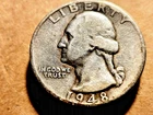1948 SILVER QUARTER E39