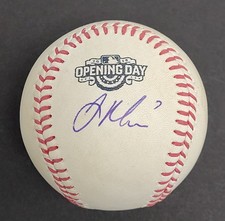 Joe Mauer Autographed 2015 Opening Day Game Prepared Baseball MLB