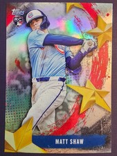 2025 Topps Update Series #SMLB-65 Stars of MLB Matt Shaw Cubs Rookie Card