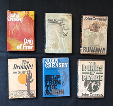 Lot of 6 John Creasey Hardcover Mysteries