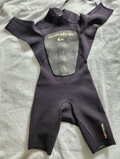 Quiksilver Syncro Shorty Wetsuit Black Gray - Mens LS / 26