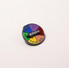 Spinning F*ck Off Rude Enamel Pin Badge Brooch – Decorative Lapel Charm