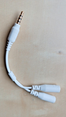 Adapterkabel  QPAD Headset Splitter 3,5 Klinkenstecker  auf Buchsen Micro/KH