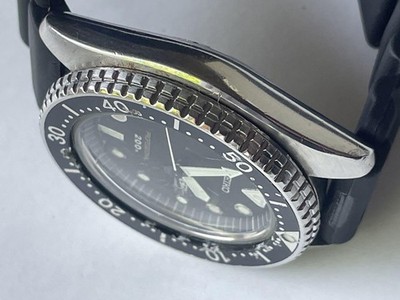 Seiko 7C43-6010 Diver Watch Black Dial Quartz 200M Vintage Used | eBay