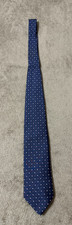 Brooks Brothers 346 Necktie Blue geometric Pure Silk Made In USA 3.5 x 58 in