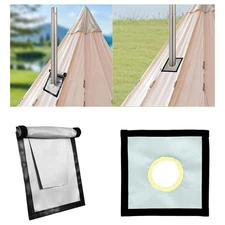 Fireproof Mat Reusable BBQ Camping Fireproof Cloth for Outdoor Hot Tent Lawn