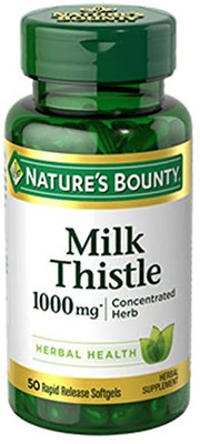 Nature's Bounty Milk Thistle 1000 mg, 50 softgels