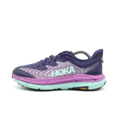 Hoka One Damen Mafate Speed 4 Sportschuhe EU 39 1/3 lila/türkis/pink Leicht
