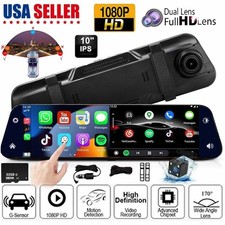 Rearview Mirror Dash Cam 1080P HD DVR Dual Ca...