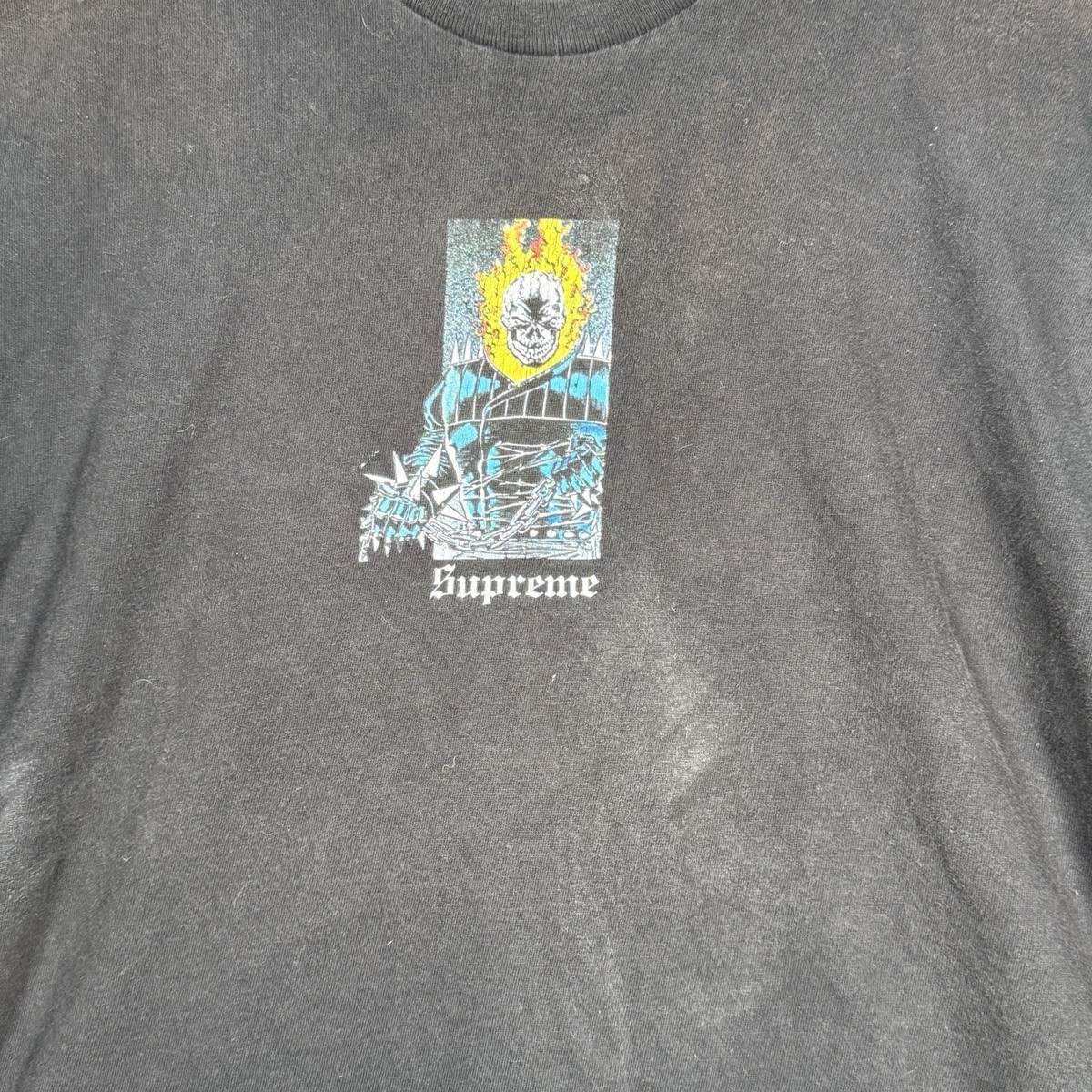 Supreme x Marvel Ghost Rider T Shirt Mens Size M 21x27 SS19 2019