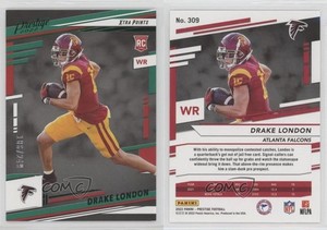 2022 Panini Prestige Rookies Xtra Points Green /249 Drake London #309 Rookie RC