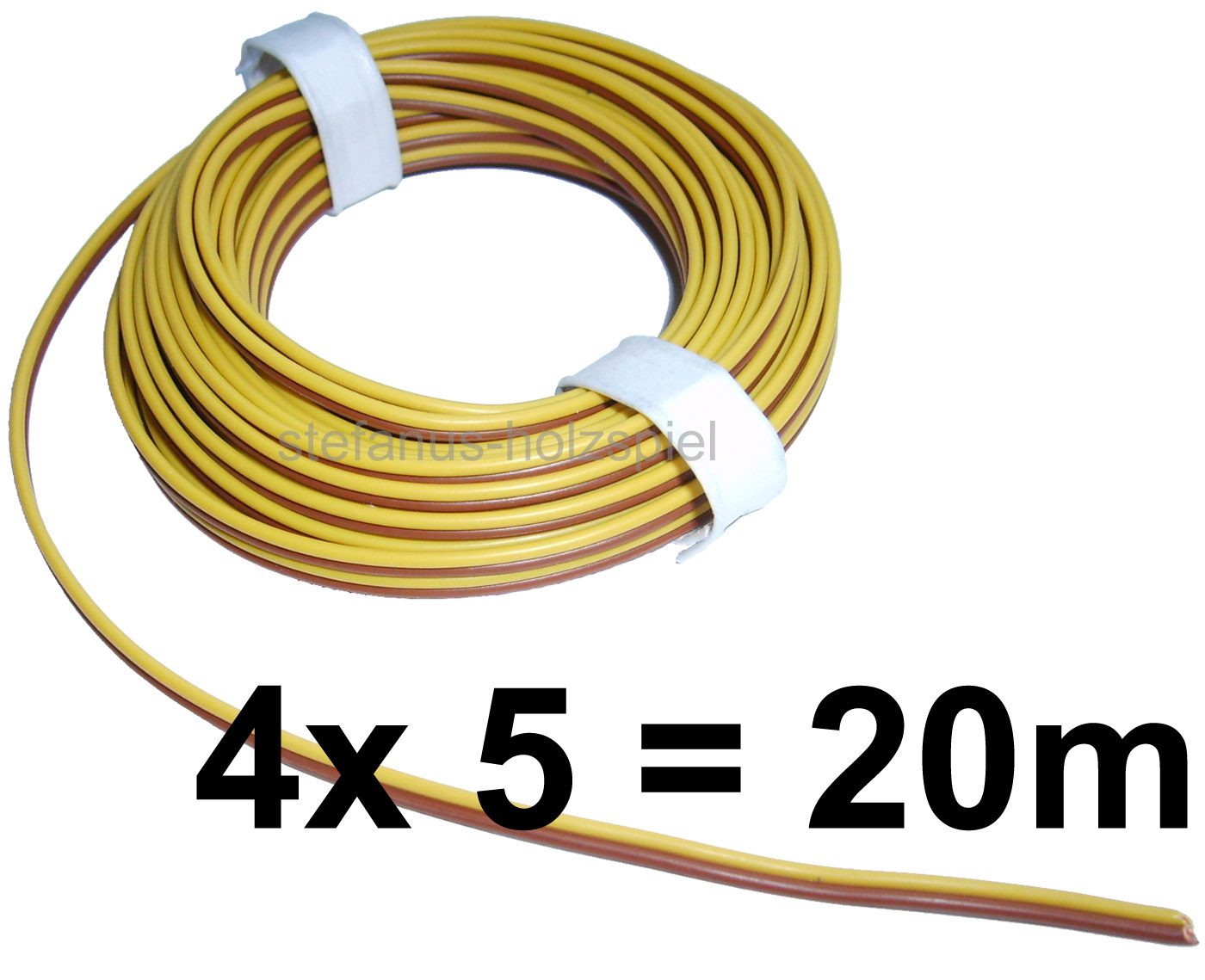 BELI-BECO Zwillingsleitung 2x0,14 Mm², 5 M, Weiß – Kupferlitze Für Modellbau, Arduino & Mehr