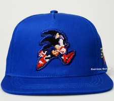 Rare Sonic The Hedgehog Snapback Baseball CAP/ HAT Youth Gamer Hat Embroidered