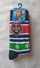 SUPER MARIO 2 PK CREW SOCKS, SHOE SIZE 6 1/2 -12