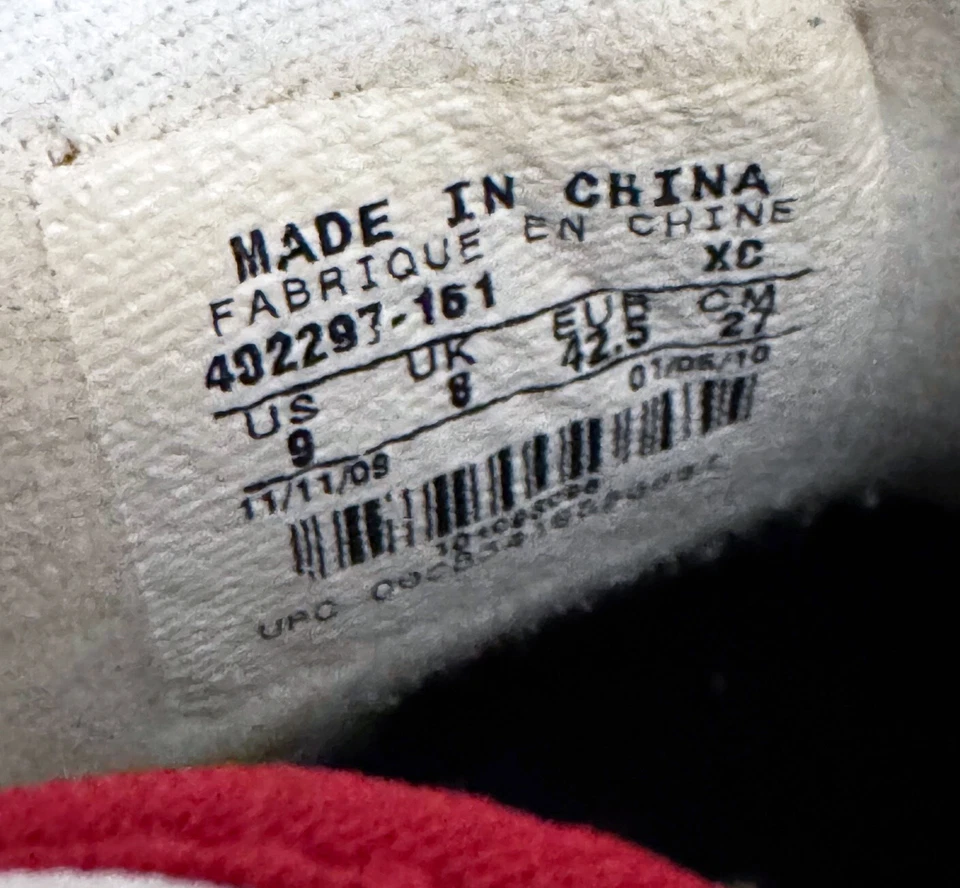 Zapato Deportivo Air Jordan 1 Retro AJKO Hi Blanco Rojo 2010 Para Hombre Talla 9 Usado Nike Foto 4 de 4